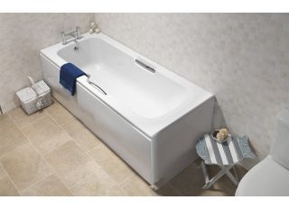 Ivo Twin Grip 8mm 1700 x 700mm single ended bath (excludes bath panels)