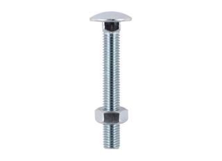 TIMCO BZP Carriage Bolt and Hex Nut 10x75mm 28 Bag