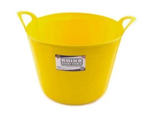 Rhino Flexi Tub with Handles Yellow 40L
