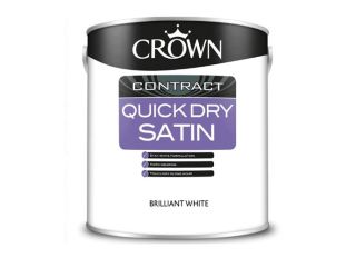 Crown Contract Quick Dry Satin Brilliant White 2.5L