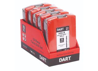 Dart 19 Piece HSS Twist Drill Set