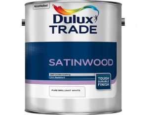 Dulux Trade Satinwood Pure Brilliant White 5L