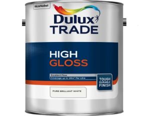 Dulux Trade High Gloss Pure Brilliant White 5L