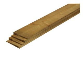 Feather Edge UC3 Treated Timber Board 150x22mmx2.4m