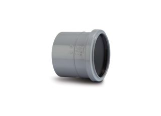 SH33G Polypipe Ring Seal Soil & Vent Single Socket 82mm Grey