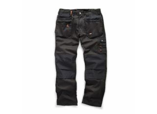 Scruffs Black Worker Plus Trousers 38W/31L