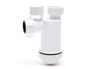 WP45PV Polypipe 32mm Nuflo Bottle Anti-Syphon Trap 75mm Seal White
