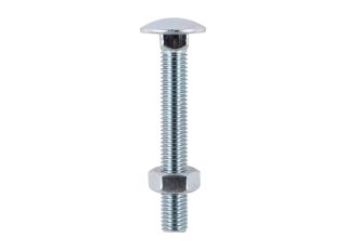 TIMCO BZP Carriage Bolt and Hex Nut 8x100mm 40 Bag