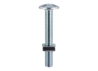TIMCO BZP Roofing Bolt & Square Nut 6x40mm 110 Bag