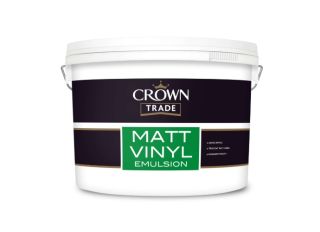 Crown Trade Covermatt Emulsion White 10L