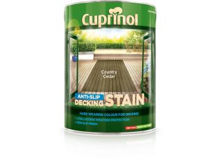 Cuprinol Anti-Slip Decking Stain 5L Country Cedar