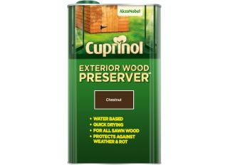 Cuprinol Exterior Wood Preservative 5L Chestnut