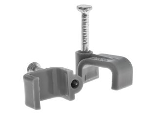 Twin & Earth Cable Clips 1-1.5mm Grey 10pk