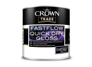 Crown Trade Fastflow Quick Dry Gloss White 1L