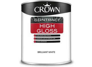 Crown Contract High Gloss Brilliant White 1L