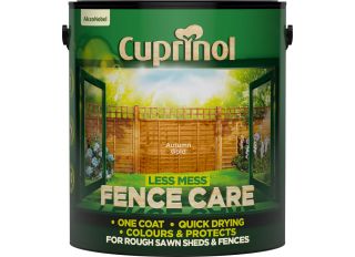 Cuprinol Less Mess Fence Care 6L Autumn Gold
