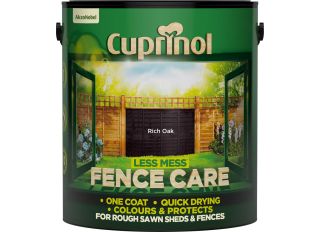 Cuprinol Less Mess Fence Care 6L Rich Oak