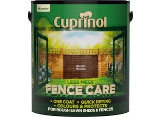 Cuprinol Less Mess Fence Care 6L Rustic Brown