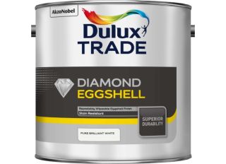 Dulux Trade Diamond Quick Drying Eggshell Pure Brilliant White 2.5L