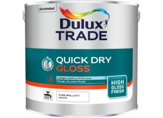 Dulux Trade Quick Dry Gloss Pure Brilliant White 2.5L