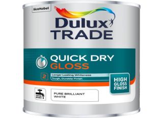 Dulux Trade Quick Dry Gloss Pure Brilliant White 1L