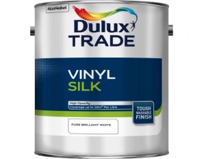 Dulux Trade Vinyl Silk Pure Brilliant White 5L