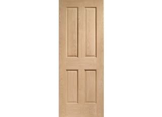 Pre-Finished Internal Oak Victorian 4 Panel Door 1981x686x35mm