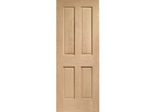Pre-Finished Internal Oak Victorian 4 Panel Door 2040x726x40mm
