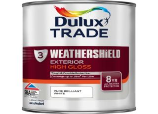 Dulux Trade Weathershield High Gloss Brilliant White 1L