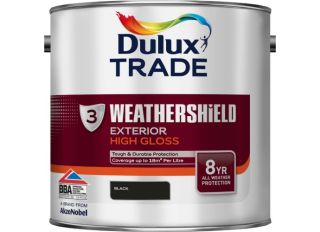 Dulux Trade Weathershield High Gloss Black 2.5L