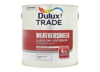 Dulux Trade Weathershield Quick Drying Undercoat Brilliant White 2.5L