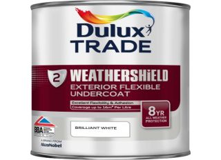 Dulux Trade Weathershield Undercoat Pure Brilliant White 1L
