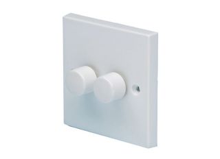 2 Gang 2 Way 250W Dimmer / 100W for LED