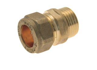 Brass Compression Male Iron Adapter 28mm x 1