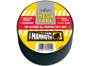 Mega All Purpose Tape Black 50mm x 50m
