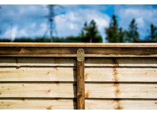 Heavy Duty Overlap Fence Panel Green Pressure Treated 1.83m x 1.5m