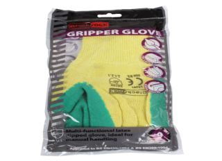 Latex Gripper Gloves Large