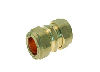 Brass Compression Straight Coupling 22mm