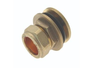 Brass Compression Tank Connector 15mm