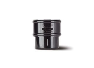 RR125B Polypipe Round Downpipe Connector 68mm Black