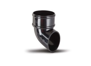 RR128B Polypipe Round Downpipe Shoe 68mm Black