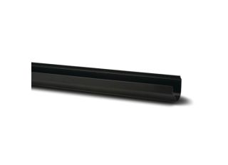 Polypipe Ogee Extra Capacity Gutter 130x70mmx4m Black