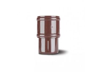 RR125BR Polypipe Round Downpipe Connector 68mm Brown