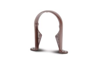 RR126BR Polypipe Round Downpipe Bracket 68mm Brown