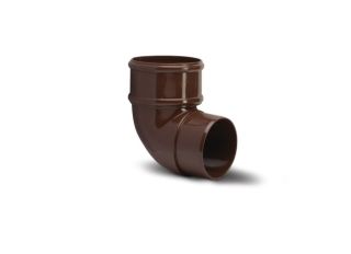 RR132BR Polypipe Round Downpipe 92.5deg Offset Bend 68mm Brown