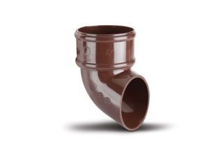 RR128BR Polypipe Round Downpipe Shoe 68mm Brown