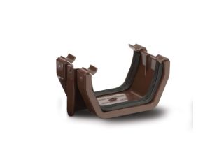RS202BR Polypipe Square Union Bracket 112mm Brown
