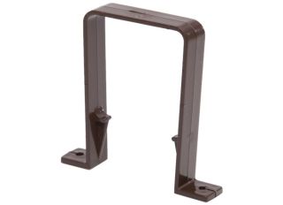 RS226BR Polypipe Square Pipe Bracket 65mm Brown