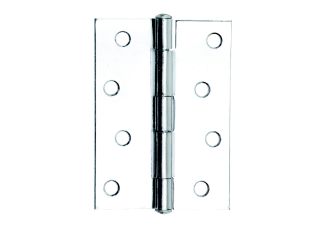 Dale Polished Chrome Fixed Pin Butt Hinges 102mm
