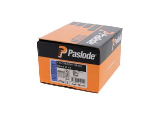 Paslode F16 Electrogalv Straight Brads 63mm with 2 Fuel Cells 2000 Nails